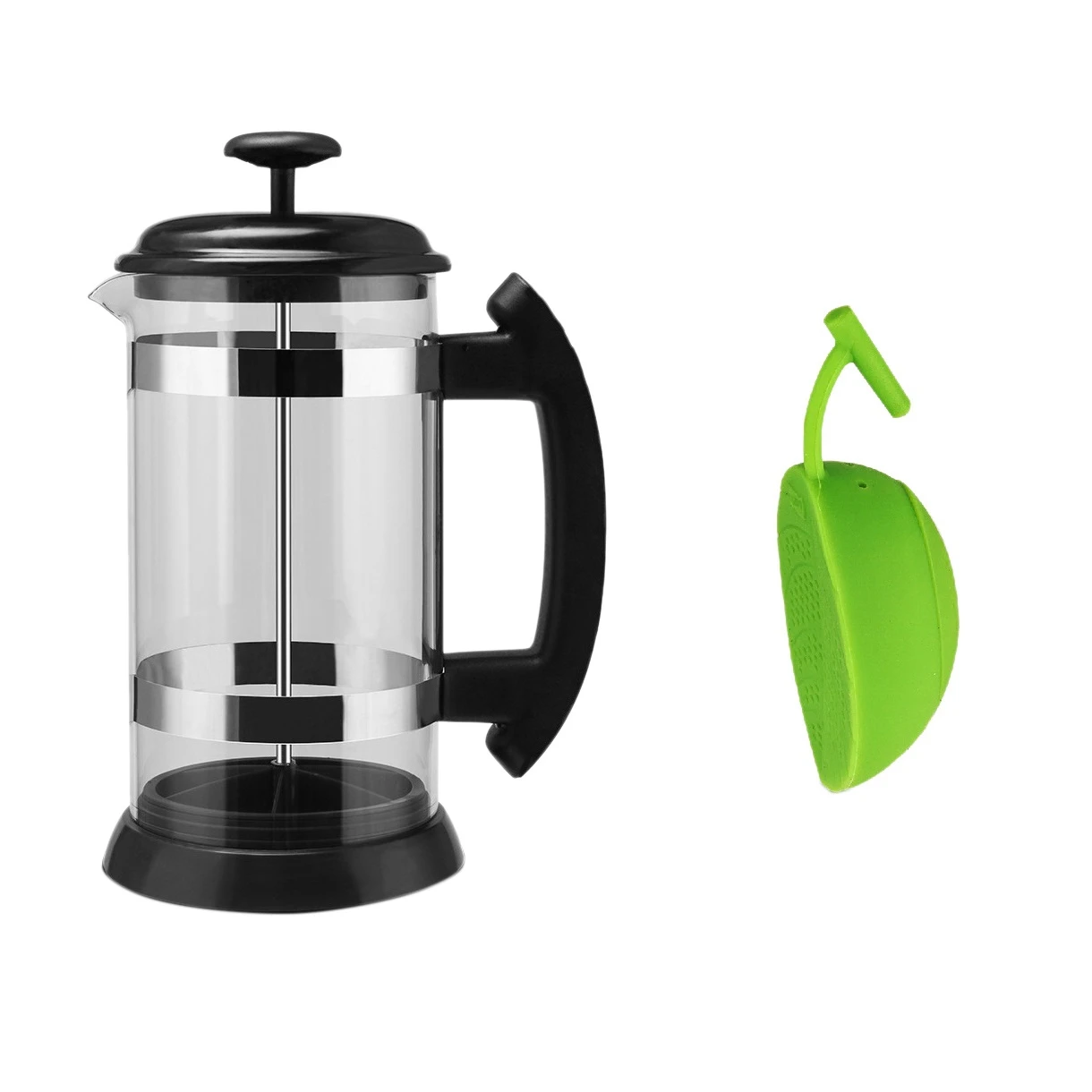 French Press Refillable Coffee Kettle Party Time Americano Coffee Maker Wholesale Tea Milk Foam Producer with Tea