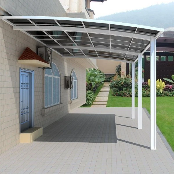 

Modern Simple Outdoor Waterproof Metal Car Parking Shed with Arched Roof Sunshade and UV Protection
