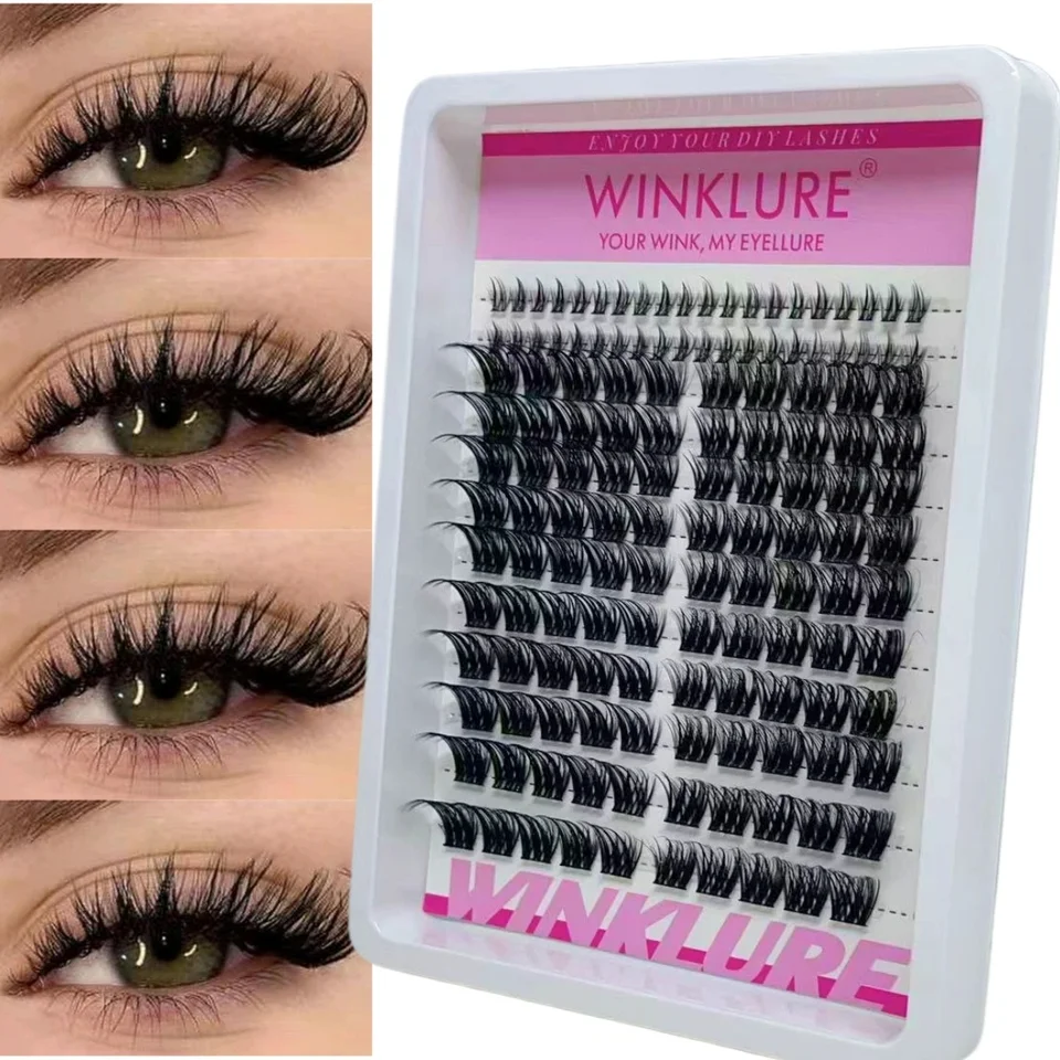 WINKLURE clusters de pestañas spikes, extensión manga, esponjosas, naturales, volumen anime, DIY en casa 3