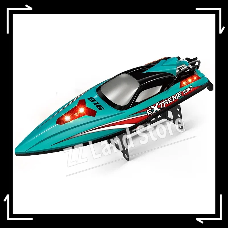 Hj816pro No Brush Drawing Net Boat Waterproof Crash-Resistant Light Self-Tilting Long Endurance 2.4g Remote Control Boat Toys