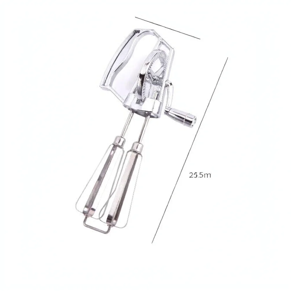 Hand Cranked Manual Whisk Double Wheel Egg Beater Baking Tool For Cream Cake Batter Mixing Kitchen Appliance Gadget