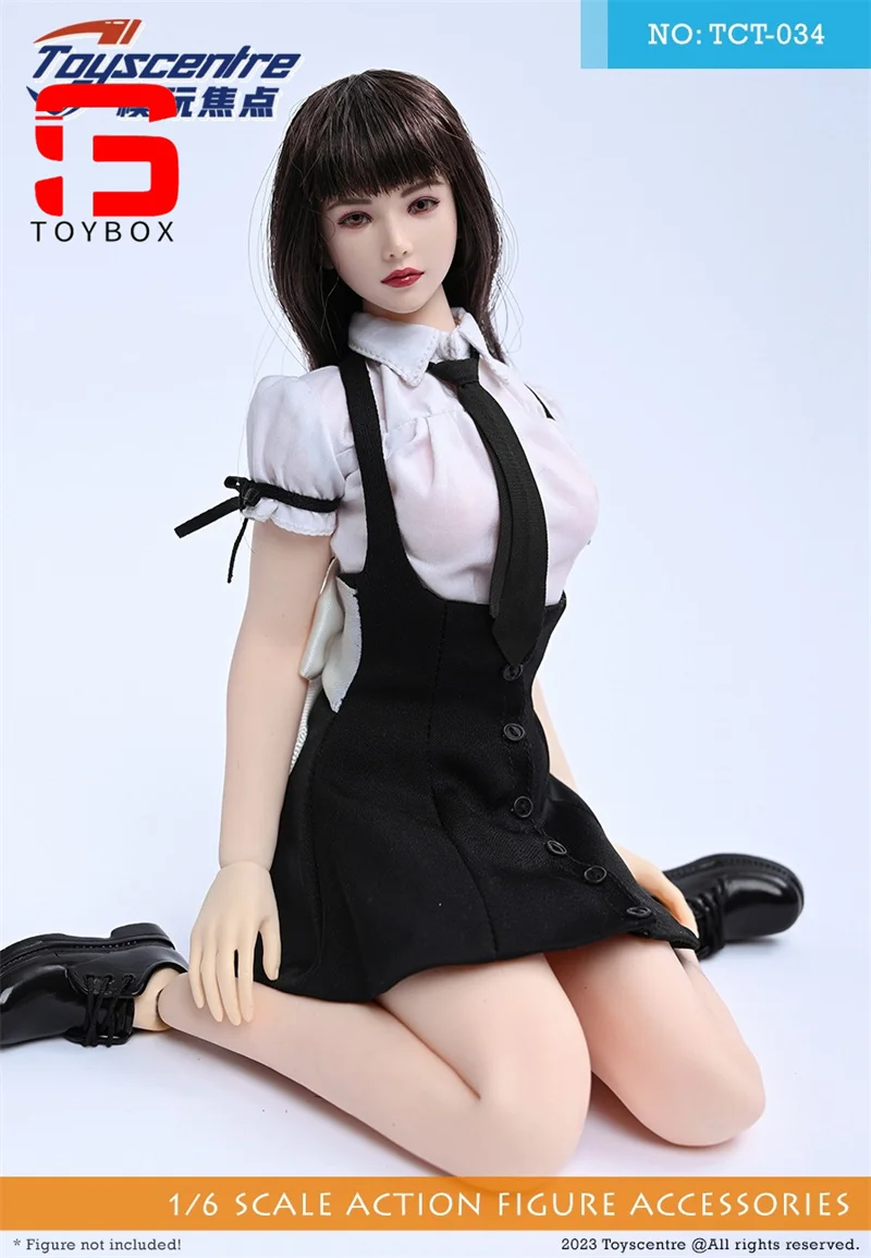 Toyscentre TCT-034 1/6 écolière JK jupe manches bouffantes chemise vêtements modèle adapté 12 ''femme soldat figurine corps