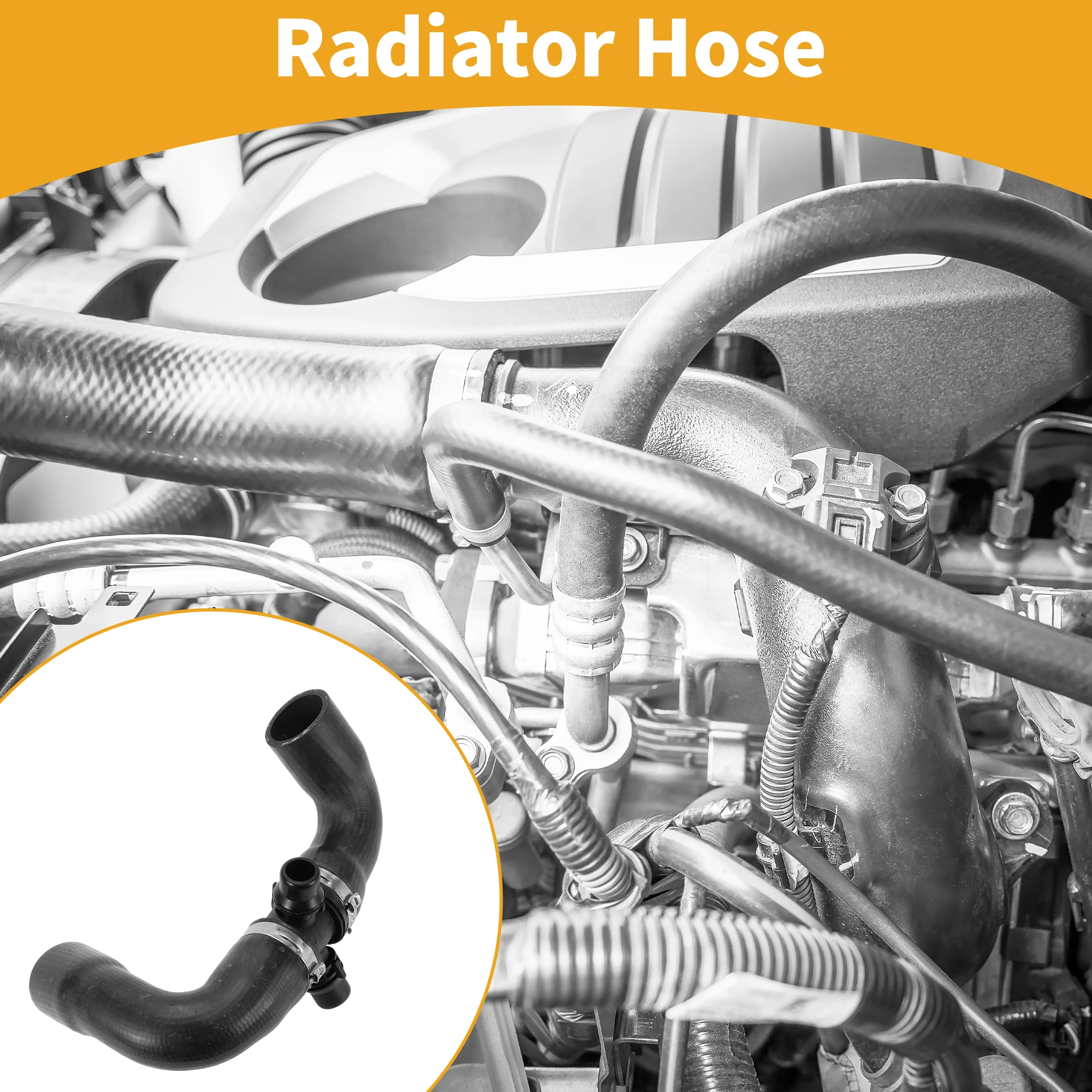 

Шланг радиатора UXCELL для BMW 328i xDrive 2.0L 2013-2016 No 11538645481 Резина Черный