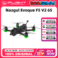 iFlight Nazgul Evoque F5 V2 Analog 6S 5inch DeadCat Drone BNF For Freestyle FPV Quadcopter with BLITZ MINI F7 E55 1.6W Stack