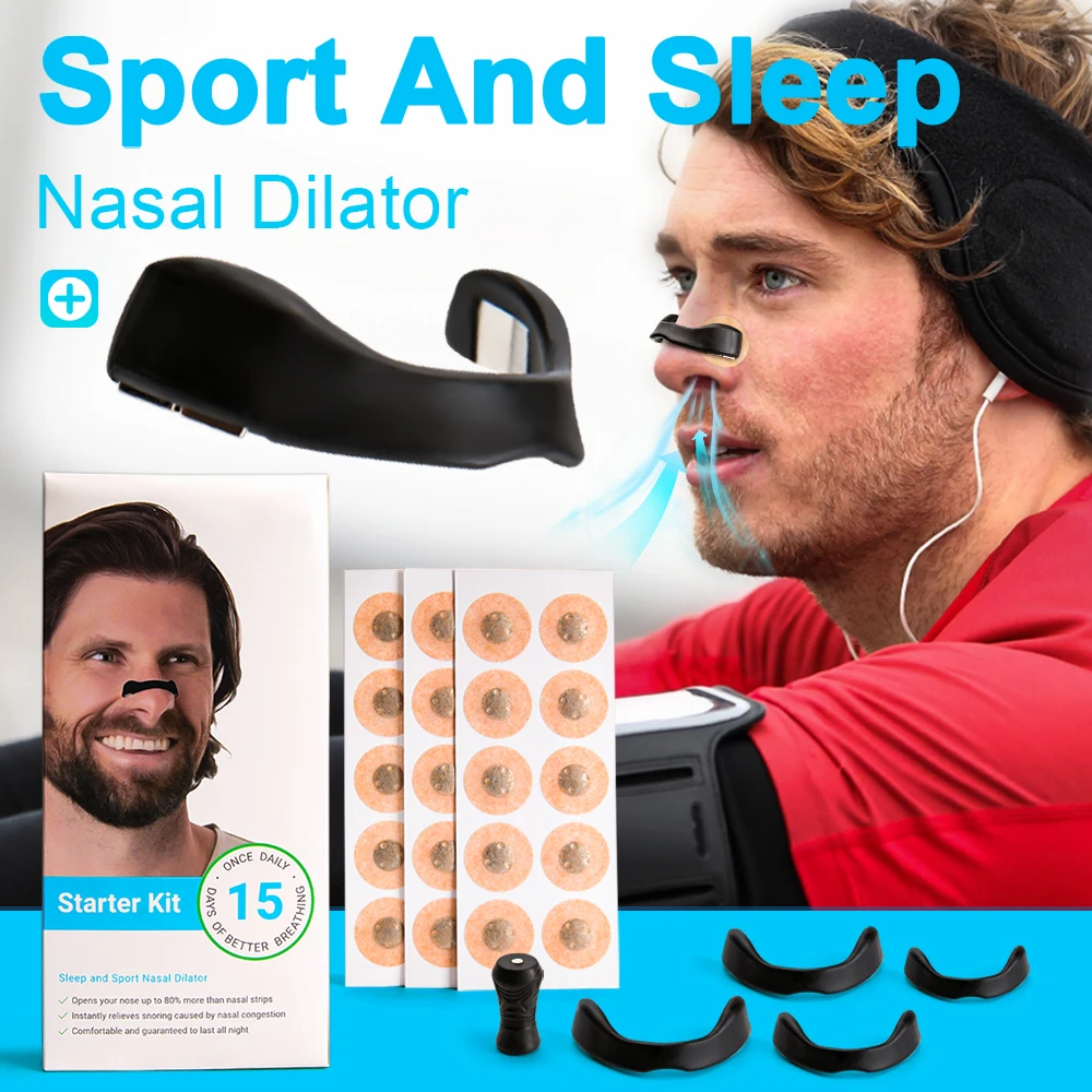 Sport Nasal Dilator Sleep Nasal Breathing Dilators Starter Kit Nose Breathe Strips Magnetic Nasal Strips Reduce Snoring