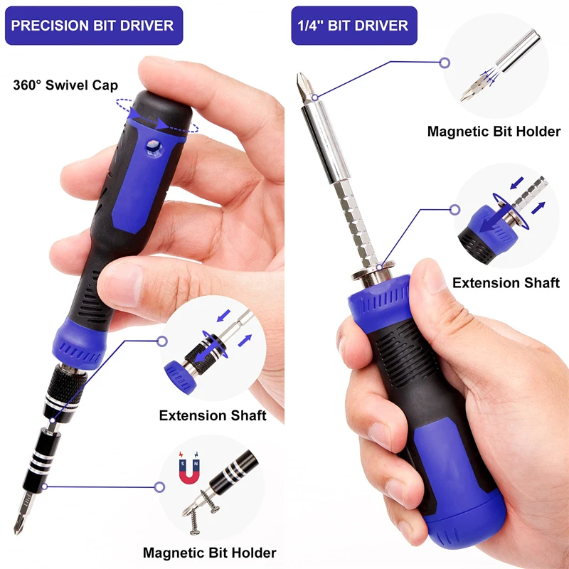 طقم مفك برغي 191 في 1 مفك براغي متعدد البت أداة تحسين المنزل طقم تصليح إلكتروني للهاتف الخليوي للكمبيوتر