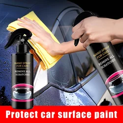 Car Nano Ceramic Wax Coating Spray Liquid Crystal Polishing Paint High Protection Hydrophobic Coat Scratch Repair Car Detailing