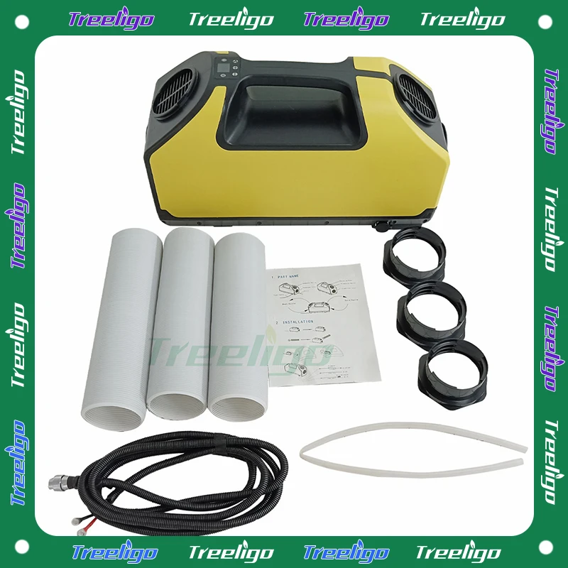 Aire acondicionado eléctrico para tienda de campaña, refrigeración de 360W, 24V, Mini aire acondicionado portátil para acampar, camión, RV, caravana, Camper, furgoneta
