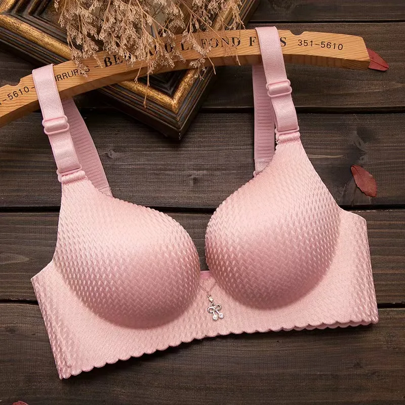 2024 جديد الفتاة 8 سنتيمتر سميكة الصدرية على البخار كوب الخبز ملابس داخلية قابلة للتعديل لا الصلب حلقة الثدي الملابس الداخلية رفع حمالات الصدر #2