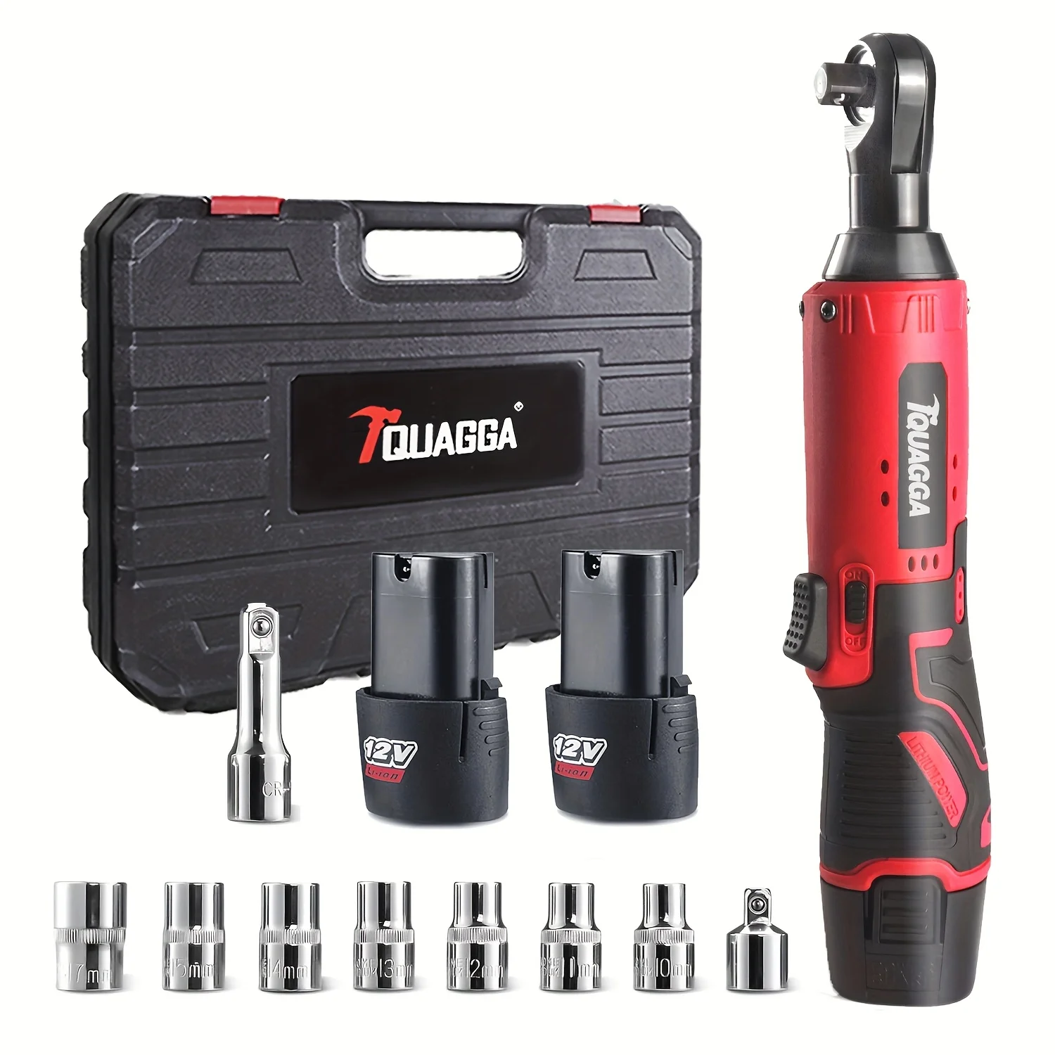 

1 Set QUAGGA 12V Cordless Electric Wrench, 45NM High Torque 3/8 Ratchet, Rechargeable High Torque Automotive Repair Angle Stage Truss Installation Tools, Tools & Home Improvement, Best Gifts for Family.