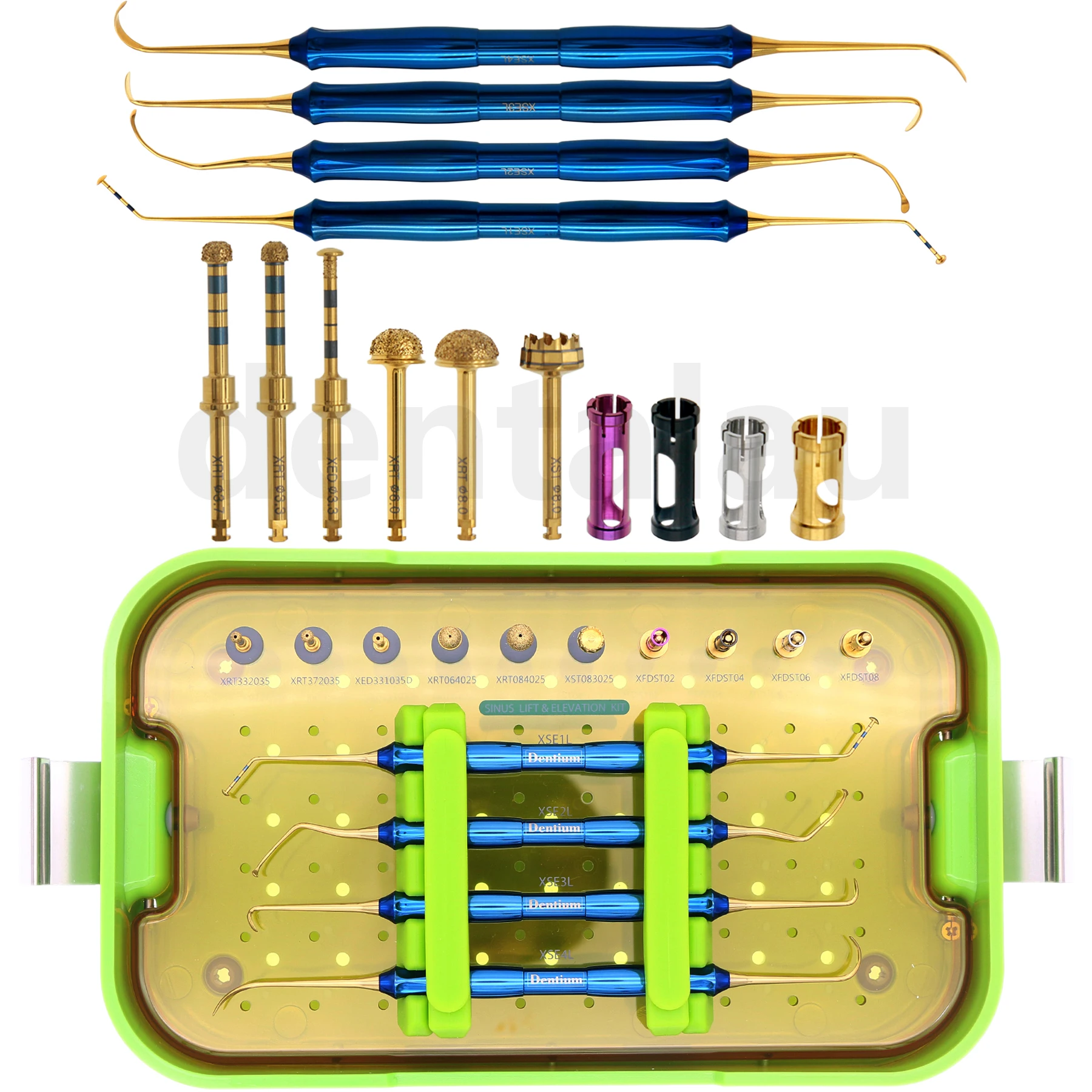 

DENTIUM Dental Dask Advanced Drill, Stoppers,Sinus Lift Instruments Dental Implant Elevation Kit DASK