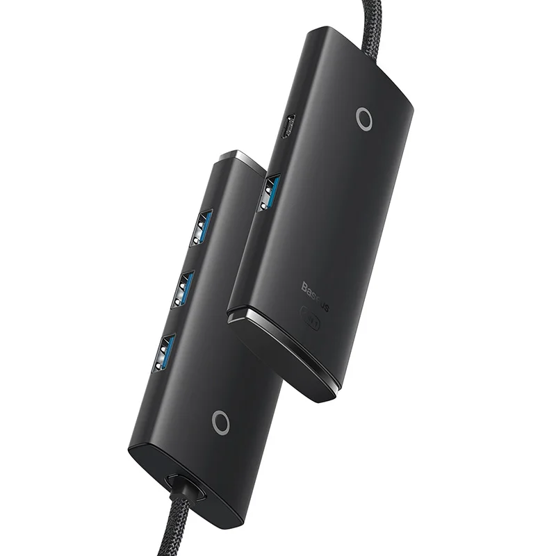Adaptador Baseus USB HUB 4 en 1 USB tipo C a USB 3,0 adaptador divisor de HUB para MacBook Pro Air Huawei Mate 30 HUB de estación de acoplamiento