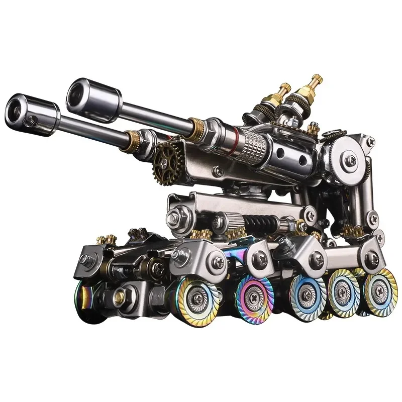 Red Alert Apocalypse Tank 3D Three-dimensional Metal Assembly Puzzle Model Ornament for Birthday Gift for Men