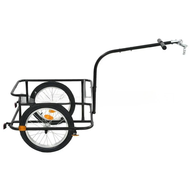 Cargo Bike Trailer With Alu Rim Rubber Tyre, 16 Inch Inflatable Wheel Wagon