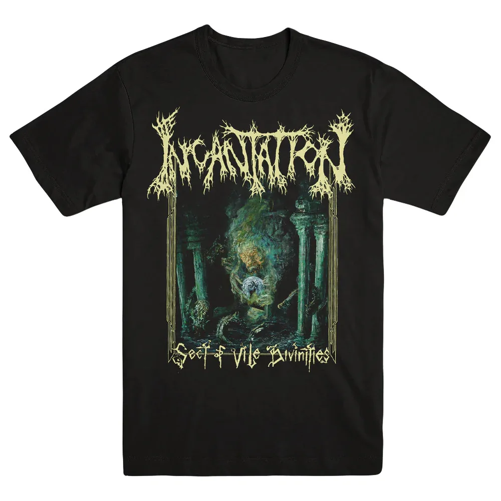 Incantation Band Heavy Cotton All Size Unisex Black Tee Shirt  Unisex T-shirts  brand vintage