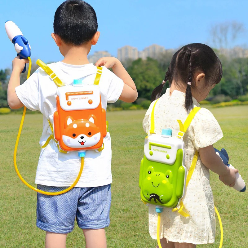 

1 Piece Boy Girl Pressure Backpack Water Guns Baby Playing Water Outdoor Beach Toys For Children Summer Toy Water Gun
