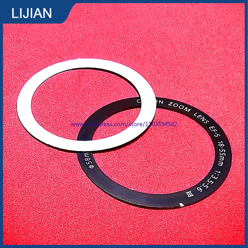 

New 1pcs Lens Makeup Name Press Label Decorative Ring Part For Canon EF-S 18-55mm 18-55 mm f/3.5-5.6 1:3.5-5.6 IS III Part
