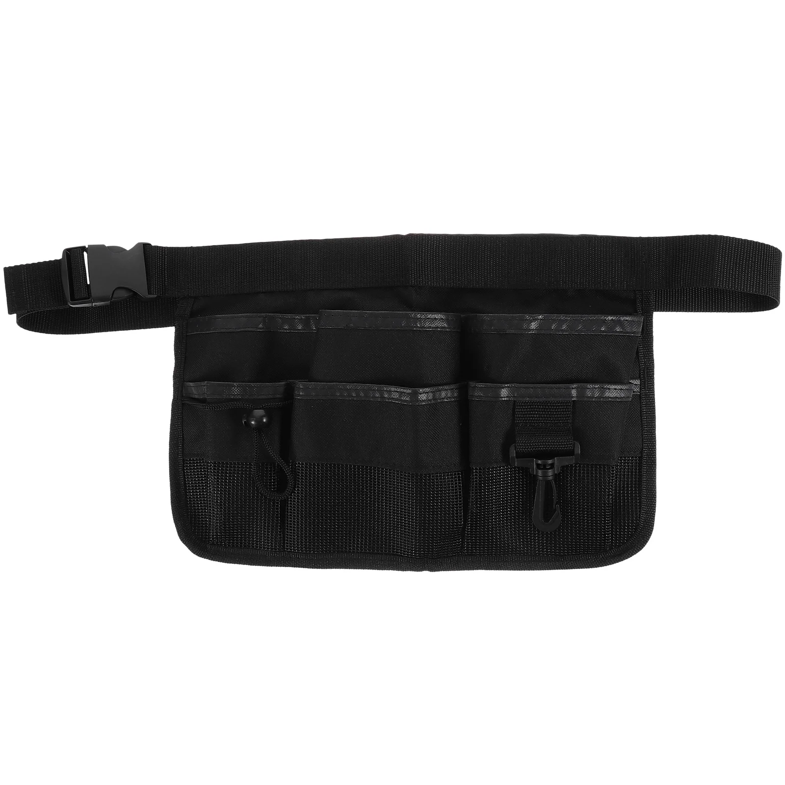 Waist Tool Bag Nylon Fanny Pack Adjustable Cleaning Tool Apron Organizer Garden Tool Pouch With 6 Pockets Reflective