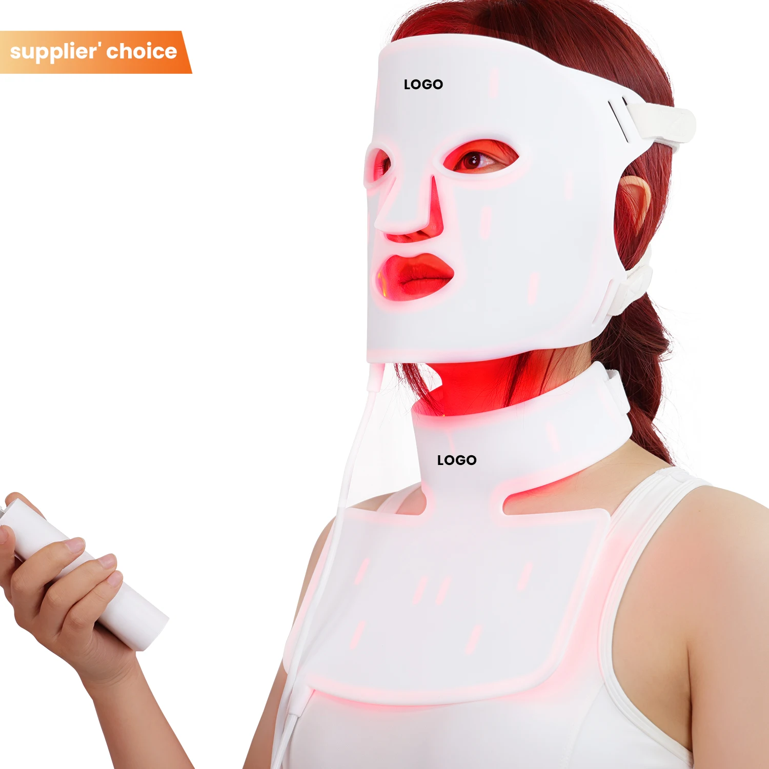 Mascarilla de belleza 510K, terapia LED roja + NIR + AZUL, tratamiento del acné, eliminador de arrugas para uso doméstico