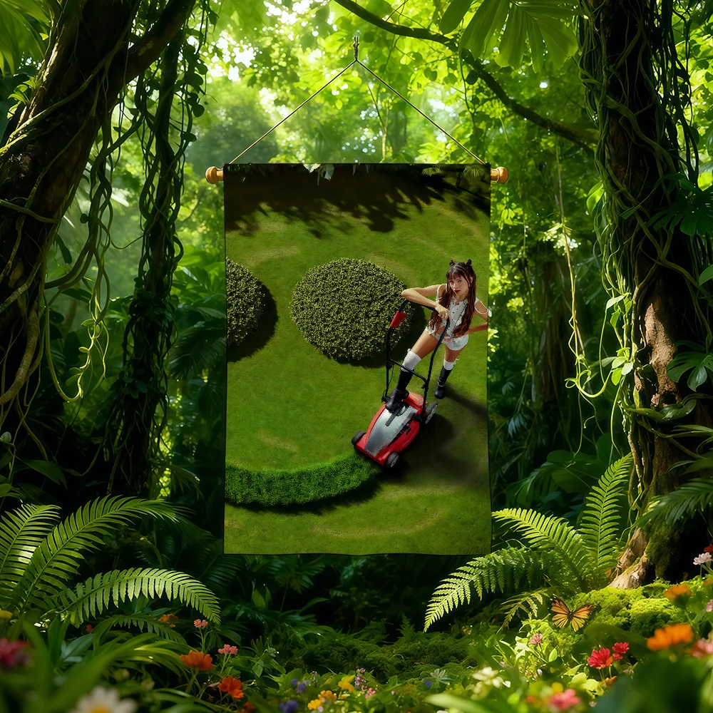 N-Nina Chuba Ich lieb mich العلم الديكور في الهواء الطلق الفن شنقا مضحك المرآب بار جدار لافتة الحفلات #4