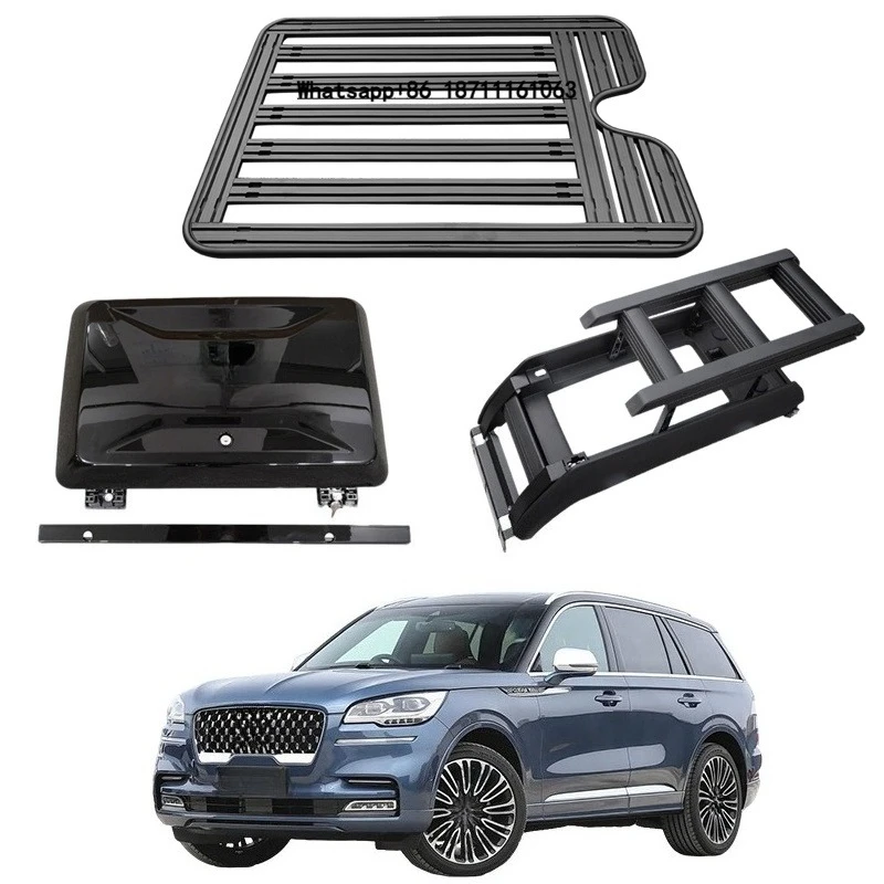 Guality Aluminum Car Roof Cargo Luggage Roof Rack Side Ladder Side Box for Lincoln Aviator 2020-2022 2023+