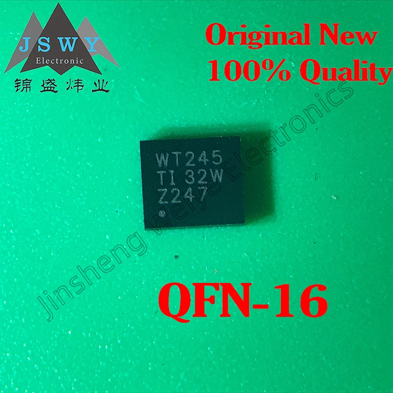 

5PCS SN74AVC4T245RGYR silk printing WT245 patch VQFN-16 converter level shift IC chip package product