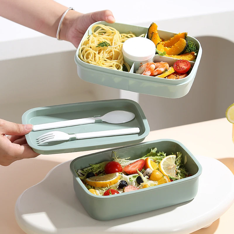 Paw Patrol Double Layered กล่องอาหารกลางวันความจุขนาดใหญ่การ์ตูนพิมพ์กล่อง Bento ชายหญิงภาชนะเก็บอาหารแบบพกพา