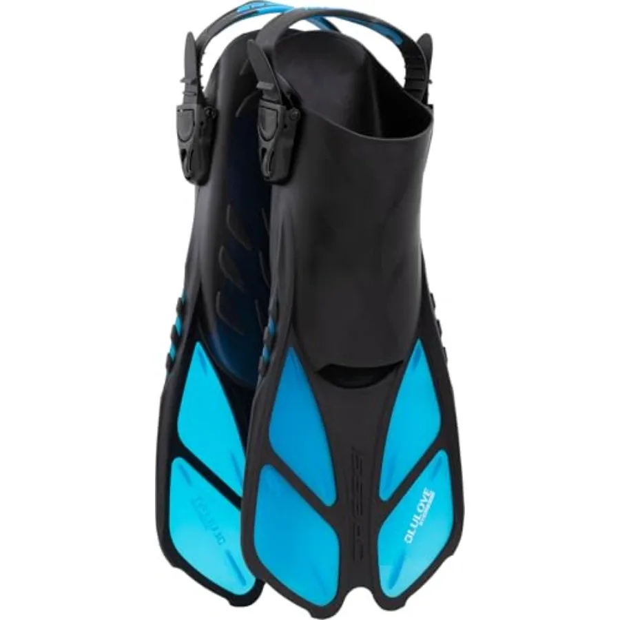 

Adult Short Adjustable Swim Fins with UltraResistant Buckles, Very Light - Ideal for Traveling Bonete: Designed in Italy