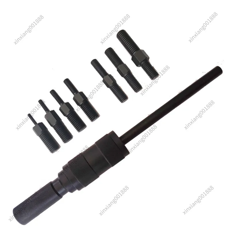 Manual Pin Puller Sliding Hammer Puller P400 Set Heavy Duty Cylinder Pin Alloy Puller M3-M12 One Meter Long Tool