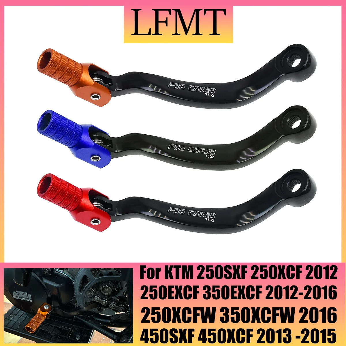 

CNC Aluminum Gear Shift Lever For KTM SX EXC TPI XC XC-W SX-F EXC-F XC-F XCF-W 125 250 300 350 450 505 For Husqvarna For GasGas