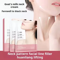 10pcs Goat Milk Neck Mask Collagen Firming Hydrating Crystal Neck Masks Skincare Nourishing Brightening Beauty Necks Skin Care
