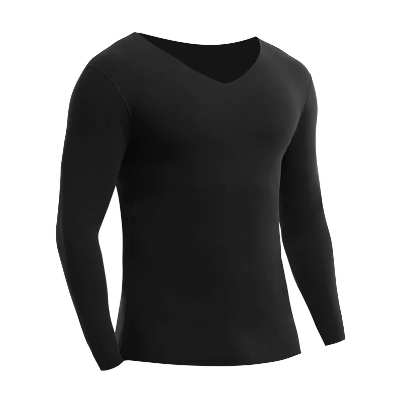 Men's warm underwear seamless single-piece padded thick autumn clothes suitable for inner wear in autumn and winter