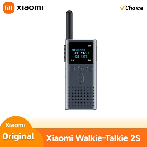 XIAOMI-walkie-talkie 2S, intercomunicador de seguridad para exteriores, pantalla a Color de 1,77 pulgadas, 4W de potencia, modo Dual en espera, 5km de distancia de llamada, IP54, 120 horas