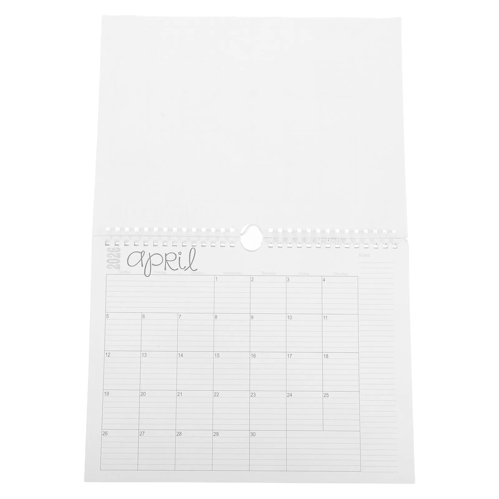 

Настенный календарь-планировщик на 2026 год, большой, на спирали, с функциональным ежедневным блоком для записей, для организации работы