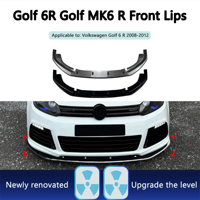 Suitable for Volkswagen Golf 6R Golf MK6 R 2008-2012 front lip and shovel modification accessories