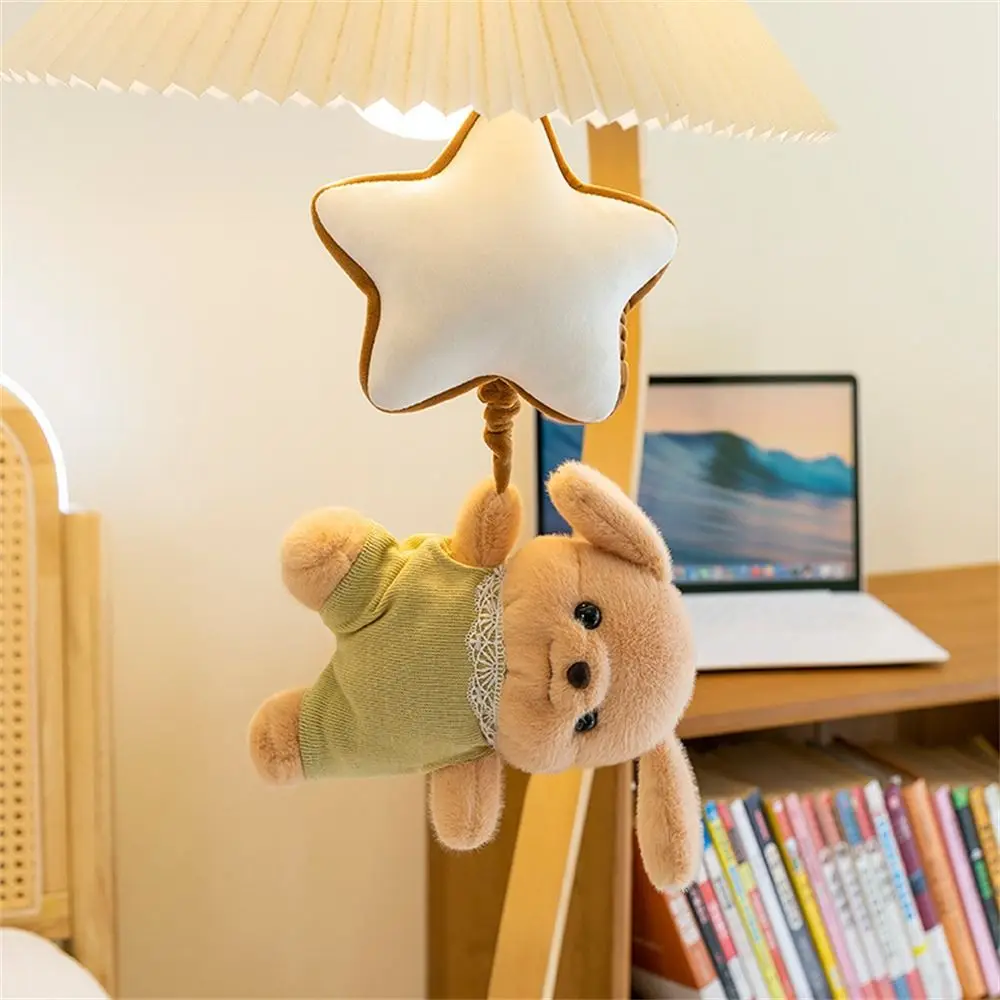 Kawaii Cute New Sylvanian Bed Bell Butter Bear Music Ringing Baby Doll Bedside Pendant With Music