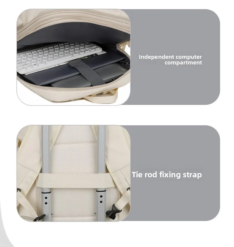 New Fashionable and Expandable Backpack for Men and Women, A Multi-functional Large-capacity Computer Bag for Outdoor Travel