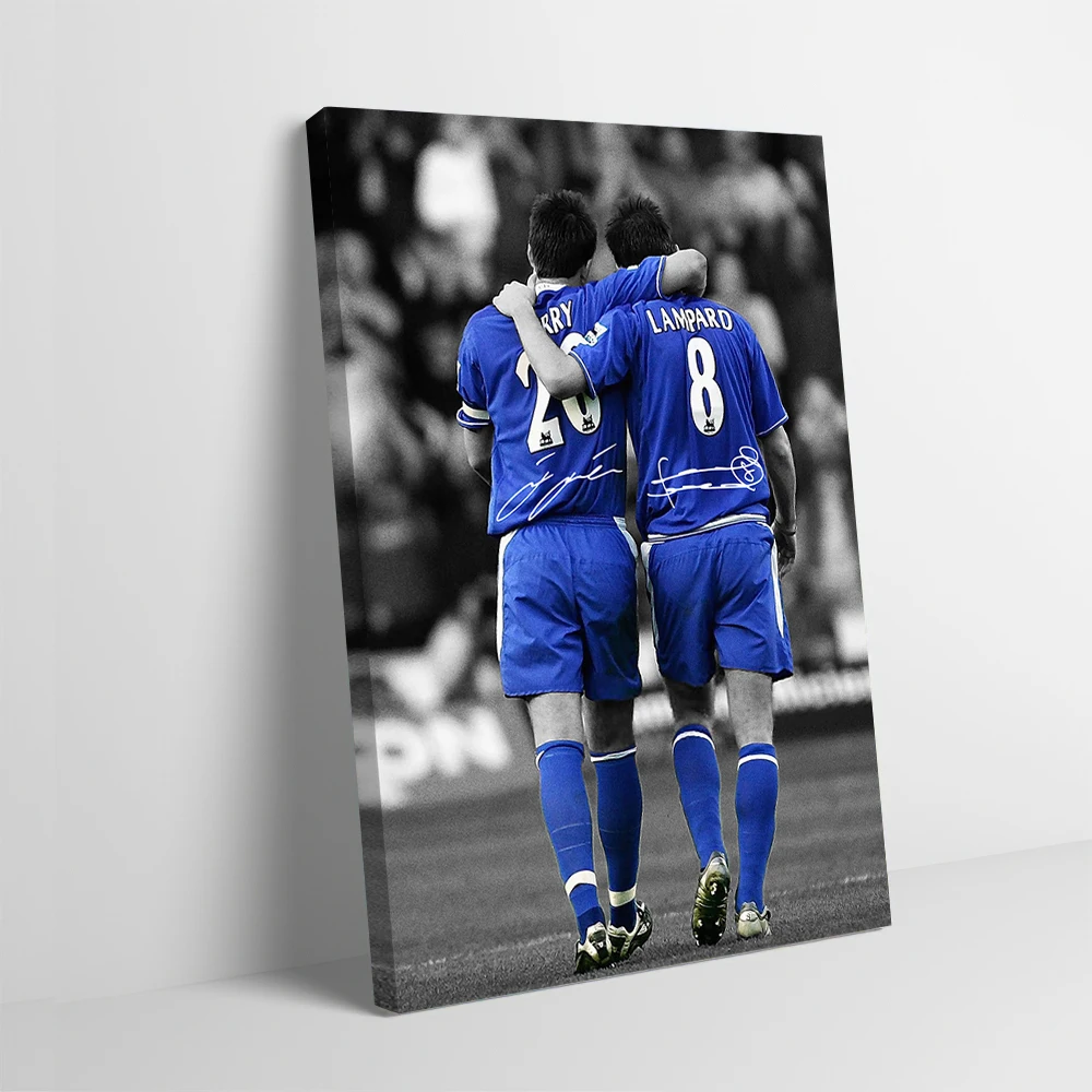 Frank Lampard and John Terry Printing Poster Customizable Pictures Wall Art Canvas Painting for Home Decorating Decor Room Mural