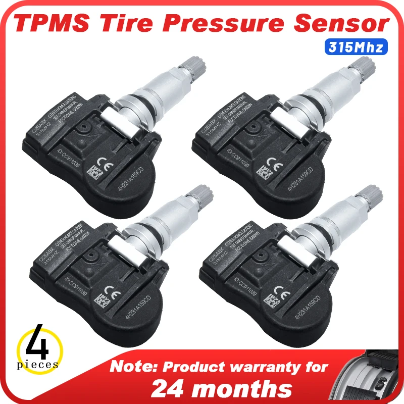 

4pcs 4H231A159CD/ 4H231A159C TPMS Tire Pressure sensor For JAGUAR SUPER V8 2005-2009 VANDEN PLAS 2004-2009 XFR 2010-2012