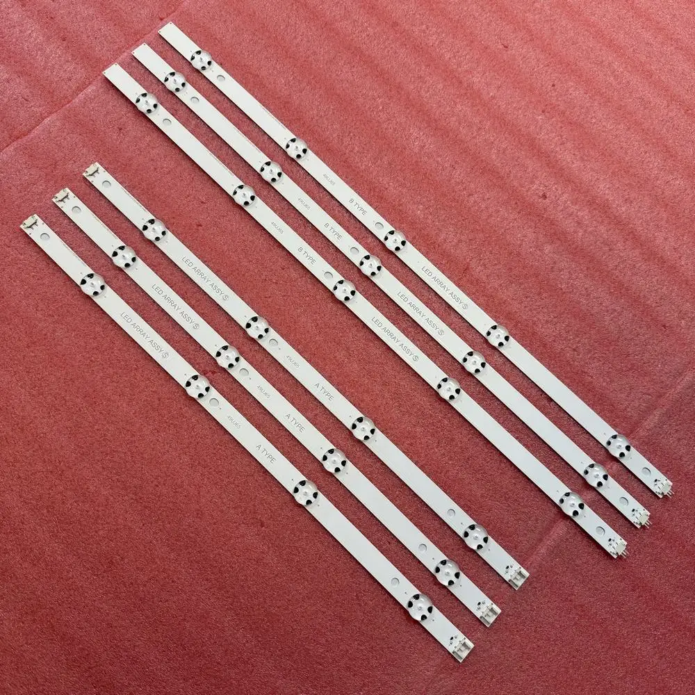 6 stücke LED-Hintergrund beleuchtung für TV 49UJ630 49LJ614V 49UJ634V 49UJ701V 49UJ651V 49UJ670 49UJ670Y 17Y 49LJ61 49LH61 49UJ65_A B_27LED