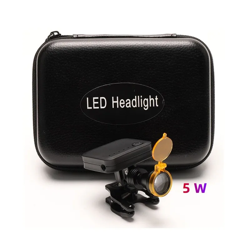 

3W/5W Wireless LED Headlight Headlamp Portable With Optical Filter For Dental Laboratory Magnifier Magnification Binocular