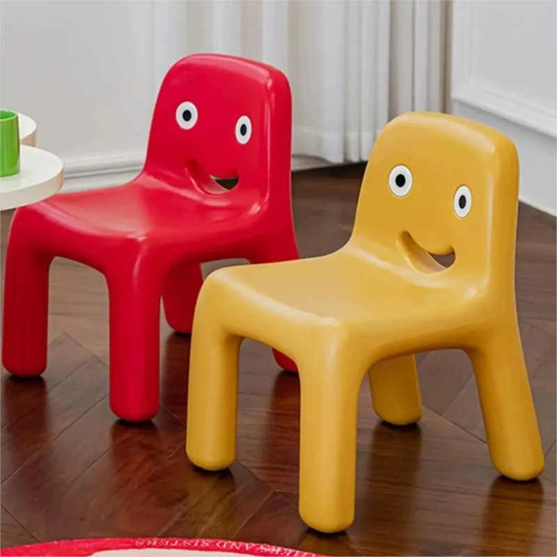 Smile Chair Creative Children's Study Chair Kindergarten Thickened Backrest Early Education Stool Home Baby Writing Chair