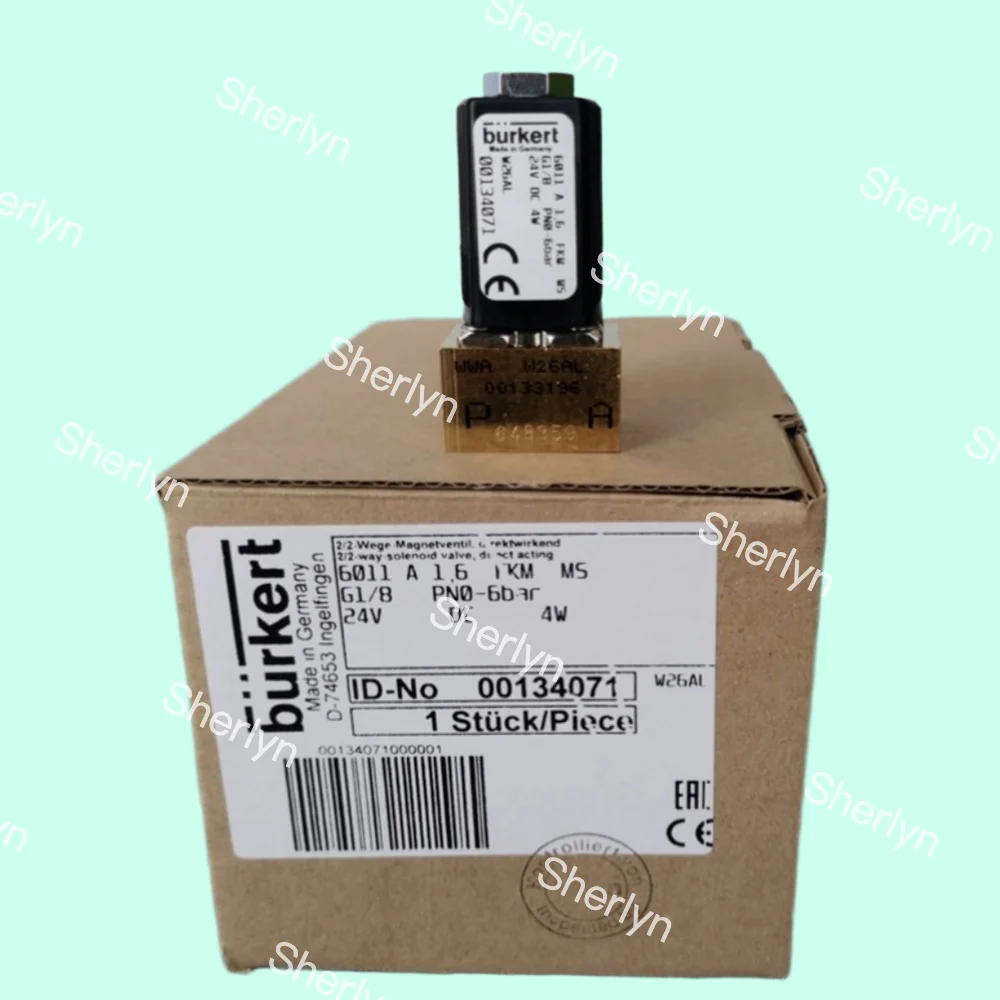 00134071 صمام الملف اللولبي المباشر من بوركيرت 6011A 1.6 FKM G1/8 00134071 24V