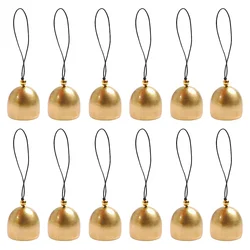 12 Pcs Hanging Bell Accessories Christmas Bells Alloy Bells Craft Supplies Decorative naments Metal Bells For Home Party