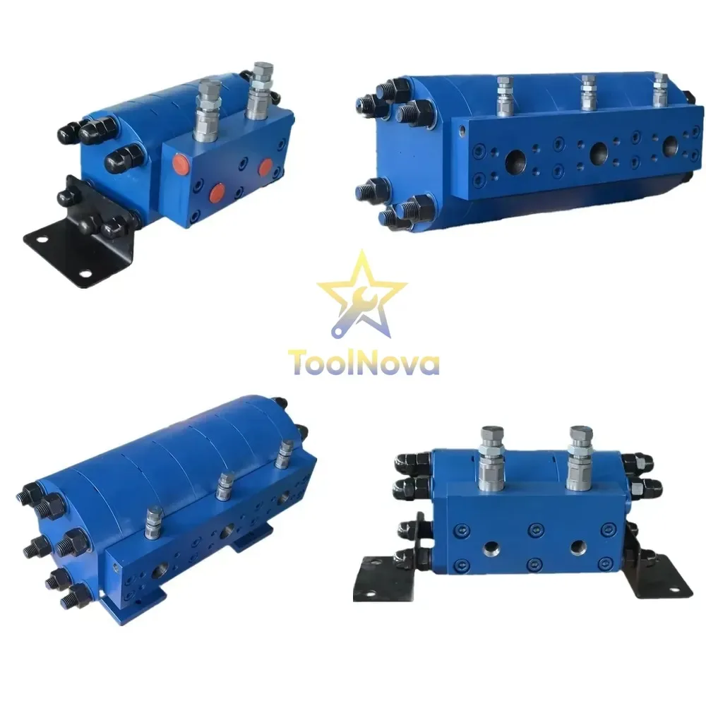 New Rotary Hydraulic Gear Flow Divider Blue Color Cast Iron Safety Customizable Multi-Gear Synchronous System