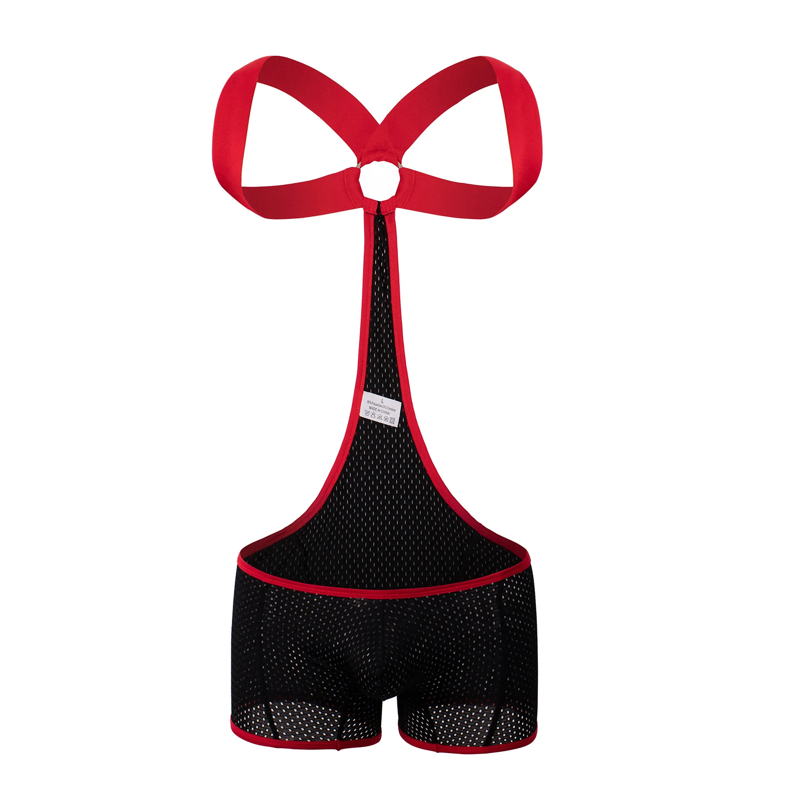 

Men Wrestling Singlet Breathable Mesh Jumpsuit Fitness Sports Leotard Underwear Man Backless Elastic Bodysuits Gyms Sportswear