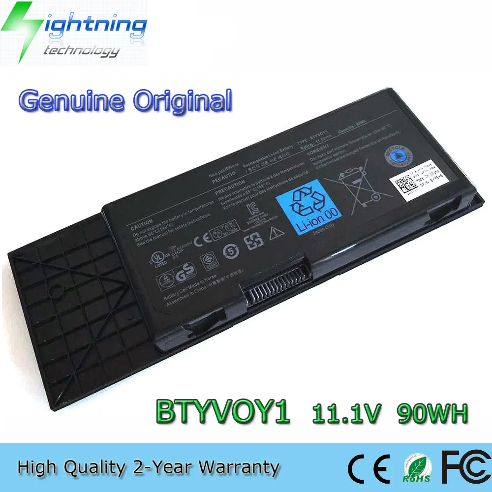 

Новый оригинальный аккумулятор для ноутбука BTYV0Y1 11,1 В 90 Втч для Dell Alienware M17x R3 R4 7XC9N BTYVOY1 318-0397 451-11817