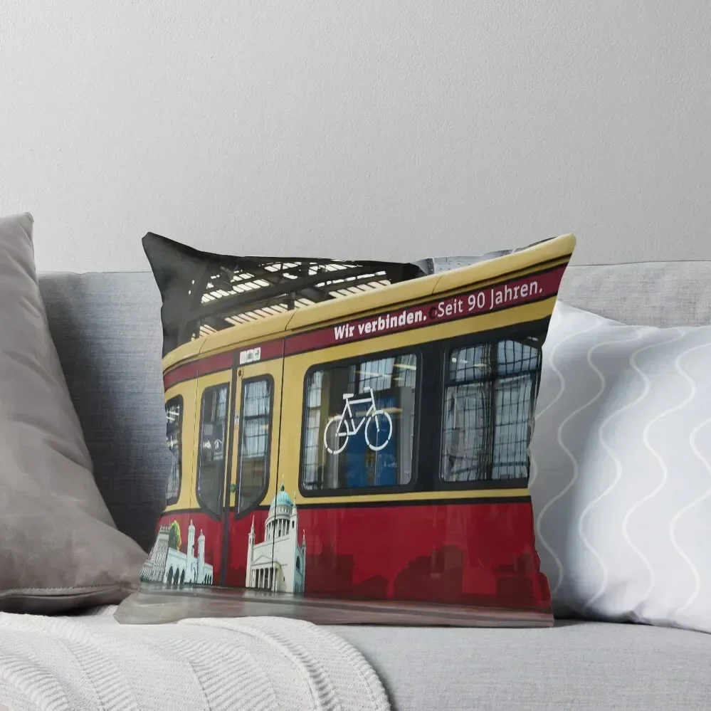 

Berlin S-Bahn Ride ECO Throw Pillow Sofa Pillow Cover Marble Cushion Cover Sofa Cushion Cover pillow