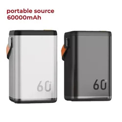 Large capacity 60000Mah high quality outdoor emergency portable power bank mobile phone charger outdoor power bank