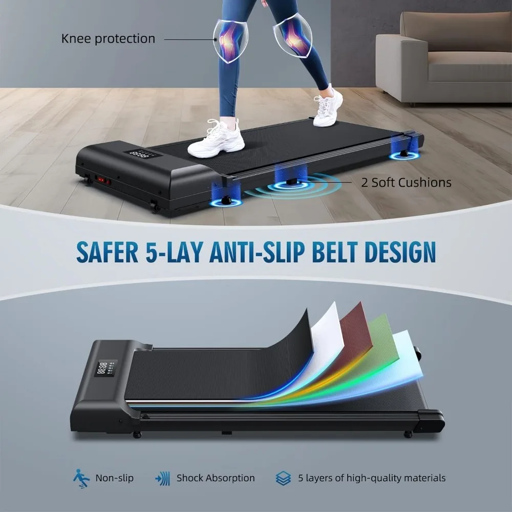 Walking Pad，Under Desk Treadmill 2 in 1 Treadmills，Portable Walking Treadmill 2.5HP image 4